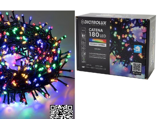 180 LED ΕΣΩΤ. & ΕΞΩΤ. ΧΩΡΟΥ ΜΕ 8 ΠΡΟΓΡΑΜΜΑΤΑ ΚΑΙ ΜΕΤΑΣΧΗΜΑΤΙΣΤΗ ΠΟΛΥΧΡΩΜΟ ΦΩΣ ΠΡΑΣΙΝΟ ΚΑΛΩΔΙΟ ΜΗ ΕΠΕΚΤΕΙΝΟΜΕΝΟ IP44 31V 