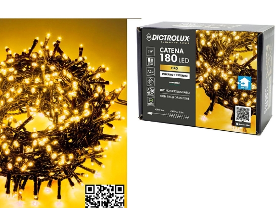 180 LED ΕΣΩΤ. & ΕΞΩΤ. ΧΩΡΟΥ ΜΕ 8 ΠΡΟΓΡΑΜΜΑΤΑ ΚΑΙ ΜΕΤΑΣΧΗΜΑΤΙΣΤΗ ΧΡΥΣΟ ΦΩΣ ΠΡΑΣΙΝΟ ΚΑΛΩΔΙΟ ΜΗ ΕΠΕΚΤΕΙΝΟΜΕΝΟ IP44 31V 9.2M