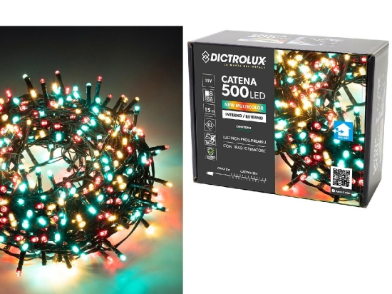 500 LED ΕΣΩΤ. & ΕΞΩΤ. ΧΩΡΟΥ ΜΕ 8 ΠΡΟΓΡΑΜΜΑΤΑ ΚΑΙ ΜΕΤΑΣΧΗΜΑΤΙΣΤΗ ΠΟΛΥΧΡΩΜΟ ΦΩΣ ΠΡΑΣΙΝΟ ΚΑΛΩΔΙΟ ΜΗ ΕΠΕΚΤΕΙΝΟΜΕΝΟ IP44 31V 