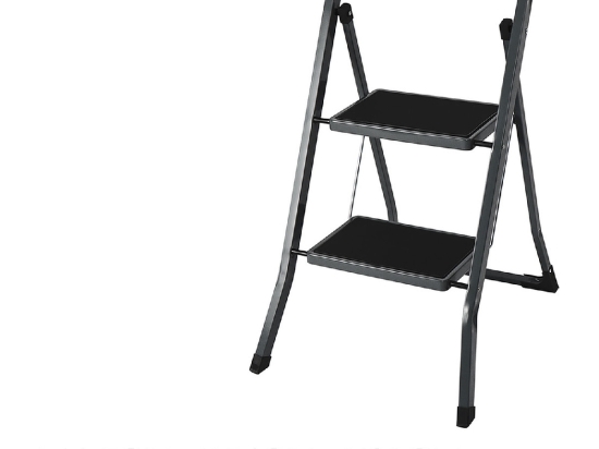 ΣΚΑΜΠΟ EASYCLIMB ΑΤΣΑΛΙ ΜΑΥΡΟ/ΑΣΗΜΙ 46.5X54X81CM 2ΤΜΧ