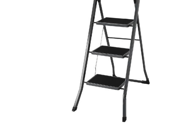ΣΚΑΜΠΟ EASYCLIMB ΜΑΥΡΟ/ΧΑΛΥΒΑΣ 46.5X73.5X116CM 3 ΣΚΑΛΟΠΑΤΙΑ
