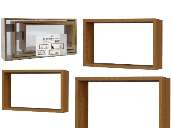 ΣΕΤ 3 ΡΑΦΙΑ ΚΥΒΙΚΑ ΦΥΣΙΚΟ ΞΥΛΟ 70X35X15CM ΣΕ 3 ΔΙΑΣΤΑΣΕΙΣ