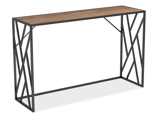 ΚΟΝΣΟΛΑ IVY PAKOWORLD ΧΡΩΜΑ ΚΑΡΥΔΙ-ΜΑΥΡΟ 120X35X75ΕΚ