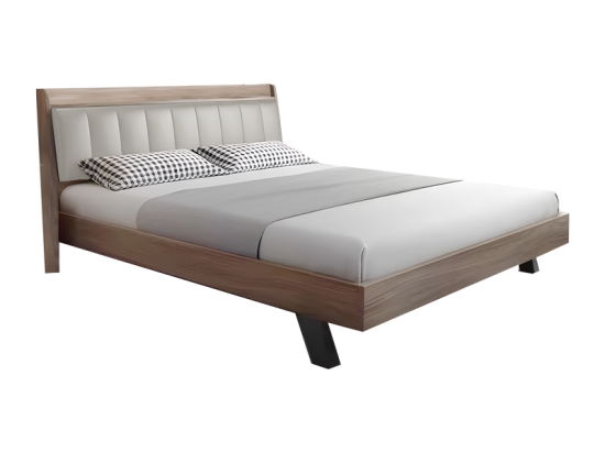 ΚΡΕΒΑΤΙ FRANKLY PAKOWORLD OAK-ΛΕΥΚΟ PU 150X200ΕΚ