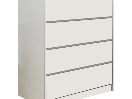 ΣΥΡΤΑΡΙΕΡΑ KUANGER PAKOWORLD MDF ΣΕ ΛΕΥΚΗ ΑΠΟΧΡΩΣΗ 80X40X80ΕΚ