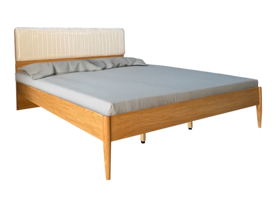ΚΡΕΒΑΤΙ AKVA  PAKOWORLD ΔΙΠΛΟ MDF ΣΕ ΦΥΣΙΚΗ ΑΠΟΧΡΩΣΗ 150X200ΕΚ