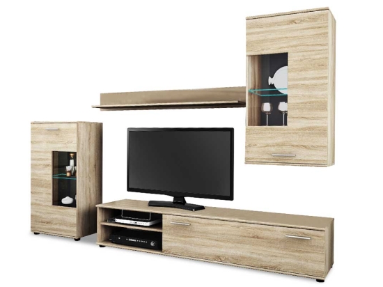 ΣΥΝΘΕΤΟ ΣΑΛΟΝΙΟΥ COOL PAKOWORLD ΧΡΩΜΑ SONOMA 263X40X190ΕΚ