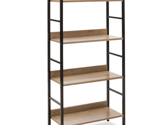 ΒΙΒΛΙΟΘΗΚΗ- ΡΑΦΙΕΡΑ RAMON PAKOWORLD ΦΥΣΙΚΟ-ΜΑΥΡΟ 60X28X125,5ΕΚ