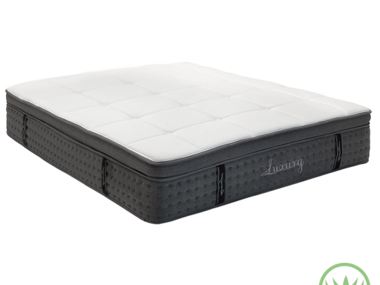 ΣΤΡΩΜΑ LUXURY PAKOWORLD POCKET SPRING+GEL MEMORY FOAM+LATEX ΜΟΝΗΣ ΟΨΗΣ ALOE VERA 34-36CM 160X200ΕΚ