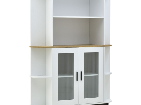 ΒΙΤΡΙΝΑ XARVEY INART ΛΕΥΚΟ-ΦΥΣΙΚΟ ΞΥΛΟ 110X38X160ΕΚ