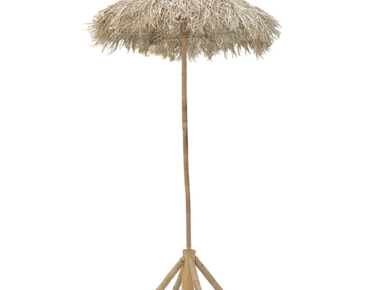 ΟΜΠΡΕΛΑ ΚΗΠΟΥ PAKOWORLD ΦΥΣΙΚΟ BAMBOO Φ1.5X2.6 M ΜΠΕΖ