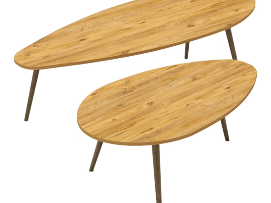 ΤΡΑΠΕΖΙ ΣΑΛΟΝΙΟΥ MONTY PAKOWORLD ΚΑΡΥΔΙ ΜΕΛΑΜΙΝΗΣ 116X46X46ΕΚ