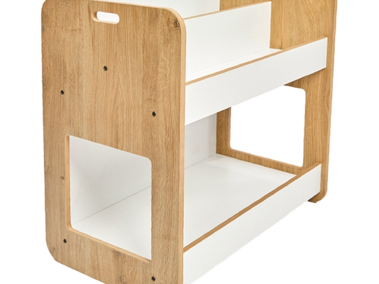 ΡΑΦΙΕΡΑ DOVERE PAKOWORLD ΦΥΣΙΚΟ-ΛΕΥΚΟ MDF 56X34X55ΕΚ