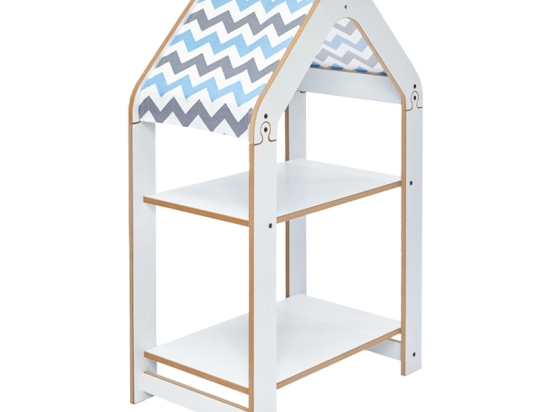 ΡΑΦΙΕΡΑ MONTESSORI ZOILEN PAKOWORLD ΛΕΥΚΟ-ΜΠΛΕ MDF 50X30X80ΕΚ