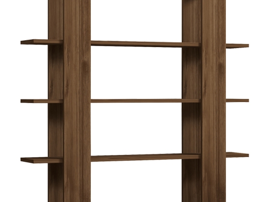 ΒΙΒΛΙΟΘΗΚΗ YOTEK PAKOWORLD ΣΕ ΚΑΡΥΔΙ ΑΠΟΧΡΩΣΗ 120X23X120ΕΚ