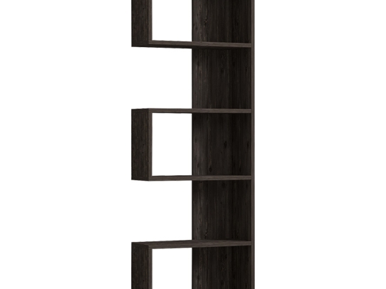 ΒΙΒΛΙΟΘΗΚΗ CASCADE PAKOWORLD ΣΕ ΣΚΟΥΡΟ ΚΑΡΥΔΙ ΑΠΟΧΡΩΣΗ 51.8X22X150ΕΚ