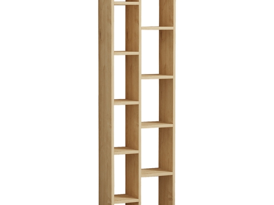 ΒΙΒΛΙΟΘΗΚΗ MINICU PAKOWORLD ΣΕ OAK ΑΠΟΧΡΩΣΗ  44,4X19,6X150ΕΚ