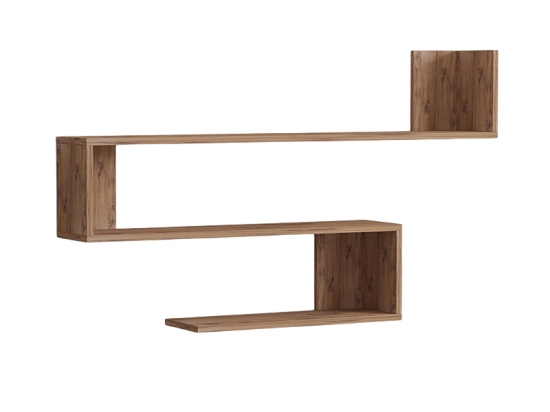 ΡΑΦΙΕΡΑ ΤΟΙΧΟΥ ZETA PAKOWORLD ΣΕ SONOMA ΑΠΟΧΡΩΣΗ 120X20X71ΕΚ