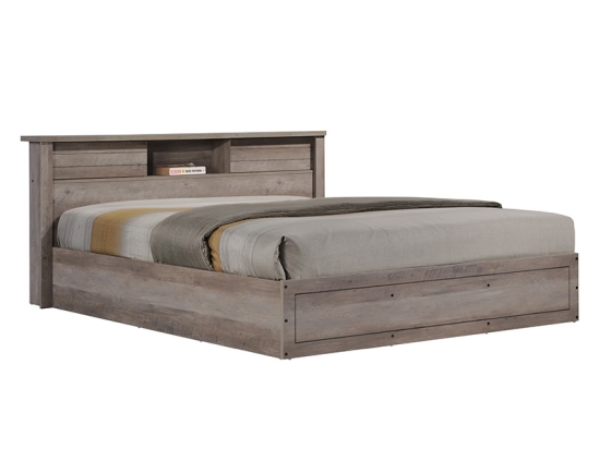 ΚΡΕΒΑΤΙ ΔΙΠΛΟ TARA PAKOWORLD RUSTIC OAK 160X200ΕΚ