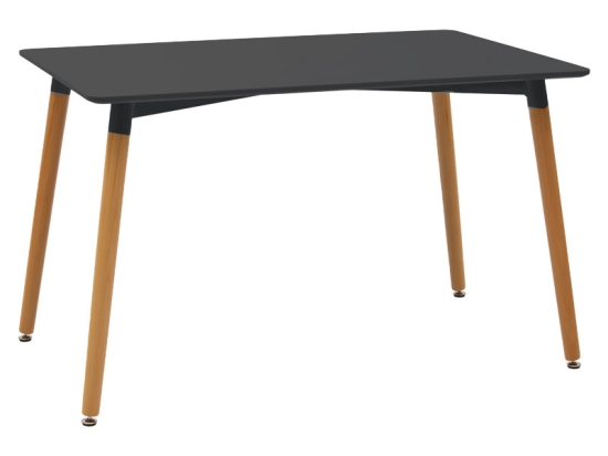 ΤΡΑΠΕΖΙ NATALI PAKOWORLD ΕΠΙΦΑΝΕΙΑ MDF ΜΑΥΡΟ 120X80X75ΕΚ