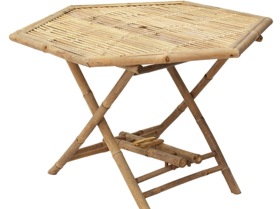 ΤΡΑΠΕΖΙ NANDO PAKOWORLD ΠΤΥΣΣΟΜΕΝΟ BAMBOO ΦΥΣΙΚΟ 114X100X75ΕΚ