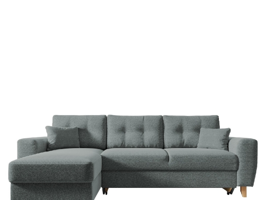 ΚΑΝΑΠΕΣ ΓΩΝΙΑΚΟΣ ARTELIBRE ΑΝΑΣΤΡΕΨΙΜΗ ΓΩΝΙΑ JESSIE 235X160X85CM ΑΝΟΙΧΤΟ ΓΚΡΙ