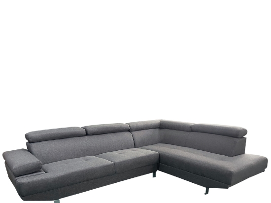 ΚΑΝΑΠΕΣ ΓΩΝΙΑΚΟΣ ARTELIBRE MASAL ΓΚΡΙ ΥΦΑΣΜΑ 280X185X85CM