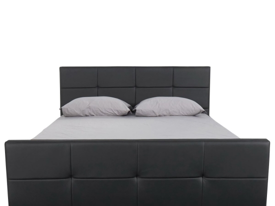 ΚΡΕΒΑΤΙ ARTELIBRE ANEMONE ΜΑΥΡΟ PU ΜΕ ΑΠΟΘΗΚΕΥΤΙΚΟ ΧΩΡΟ 217.5X170.5X100CM(ΣΤΡΩΜΑ 160X200CM)