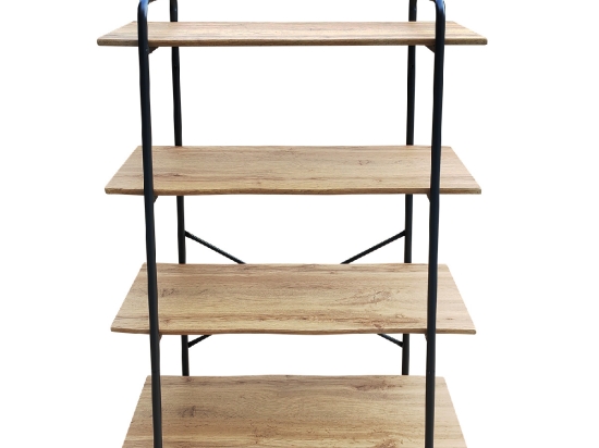 ΡΑΦΙΕΡΑ ARTELIBRE AMORA ΦΥΣΙΚΟ/ΜΑΥΡΟ MDF/ΜΕΤΑΛΛΟ 80X34X112CM