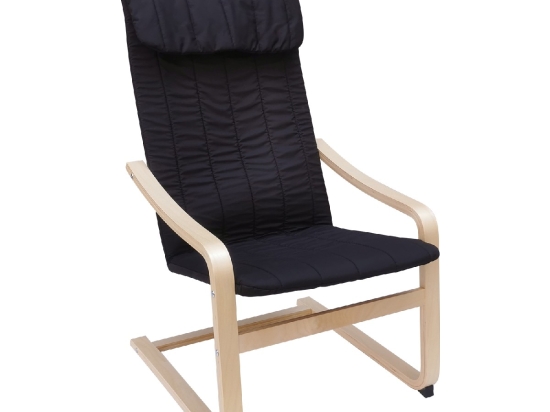 ΠΟΛΥΘΡΟΝΑ ARTELIBRE JACINTA ΜΑΥΡΟ/ΦΥΣΙΚΟ ΥΦΑΣΜΑ/ΞΥΛΟ 59X73X99CM