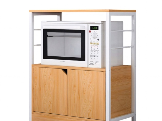 ΡΑΦΙΕΡΑ ΚΟΥΖΙΝΑΣ ARTELIBRE AMUR ΔΡΥΣ/ΛΕΥΚΟ MDF/ΜΕΤΑΛΛΟ 60X30X70CM