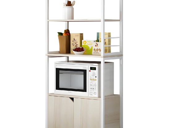 ΡΑΦΙΕΡΑ ΚΟΥΖΙΝΑΣ ARTELIBRE CARIBOU MAPLE/ΛΕΥΚΟ MDF/ΜΕΤΑΛΛΟ 60X30X120CM