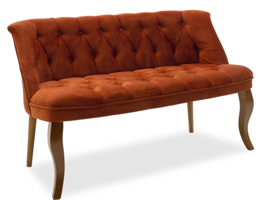 ΚΑΝΑΠΕΣ LORETA PAKOWORLD 2ΘΕΣΙΟΣ ΒΕΛΟΥΔΟ ΚΕΡΑΜΙΔΙ 123X65X73ΕΚ