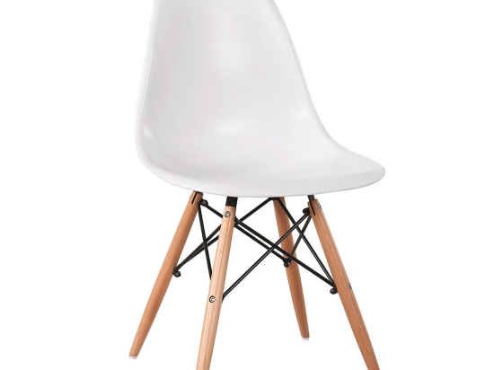 ΚΑΡΕΚΛΑ ARTELIBRE COLT ΛΕΥΚΟ PP/ΞΥΛΟ 46X52X82CM