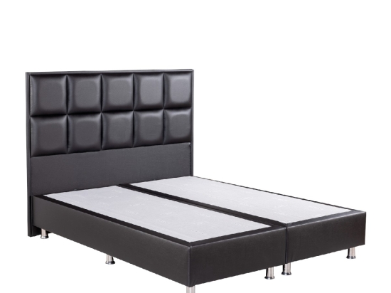 ΚΡΕΒΑΤΙ ARTELIBRE CLEMENTINE ΜΑΥΡΟ PU (ΣΤΡΩΜΑ 160X200CM)