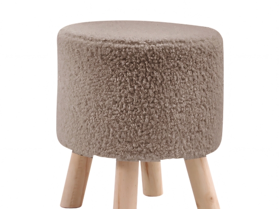 ΣΚΑΜΠΟ ARTELIBRE CATTLEYA ΜΕ ΞΥΛΙΝΑ ΠΟΔΙΑ ΚΑΦΕ ΥΦΑΣΜΑ CASHMERE 35X35X40CM