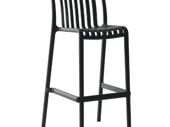 ΣΚΑΜΠΟ BAR ARTELIBRE TAHITI ΜΑΥΡΟ PP 47X38X102CM