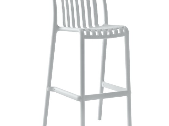 ΣΚΑΜΠΟ BAR ARTELIBRE TAHITI ΛΕΥΚΟ PP 47X38X102CM
