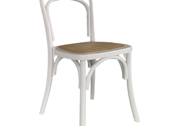 ΚΑΡΕΚΛΑ ΕΠΑΓΓΕΛΜΑΤΙΚΗ ARTELIBRE LETO ΛΕΥΚΟ ΞΥΛΟ/RATTAN 45X45X89CM