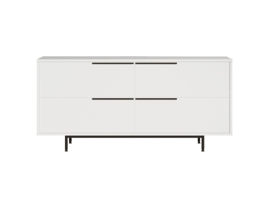 ΜΠΟΥΦΕΣ ARTELIBRE CARTMEL ΛΕΥΚΟ ΜΟΡΙΟΣΑΝΙΔΑ/ΜΕΤΑΛΛΟ 44.5X160X74.3CM