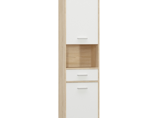 ΝΤΟΥΛΑΠΑ ΣΤΗΛΗ LETTO PAKOWORLD ΣΕ OAK - ΛΕΥΚΟ ΜΑΤ ΑΠΟΧΡΩΣΗ 50,2X34,3X195ΕΚ