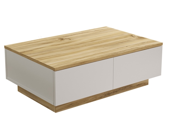 ΤΡΑΠΕΖΙ ΣΑΛΟΝΙΟΥ THUNDER PAKOWORLD SONOMA-ΛΕΥΚΟ 90X60X31.5ΕΚ