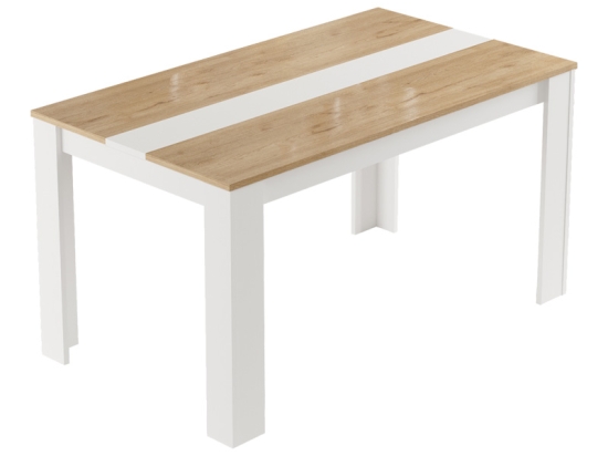 ΤΡΑΠΕΖΙ SEPEN PAKOWORLD ΣΕ ΦΥΣΙΚΗ-ΛΕΥΚΗ ΑΠΟΧΡΩΣΗ 140X80X74ΕΚ