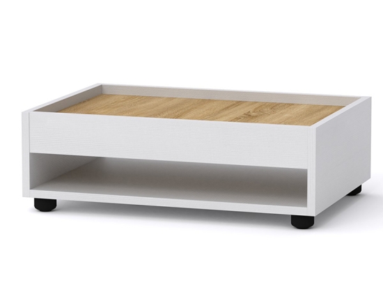 ΤΡΑΠΕΖΙ ΣΑΛΟΝΙΟΥ WILLA PAKOWORLD SONOMA-ΛΕΥΚΟ 60X42X20ΕΚ
