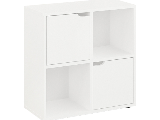 ΒΙΒΛΙΟΘΗΚΗ BOOKEL PAKOWORLD ΣΕ ΛΕΥΚΗ ΑΠΟΧΡΩΣΗ 59.6X27.5X60.4ΕΚ
