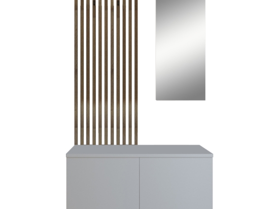 ΕΠΙΠΛΟ ΕΙΣΟΔΟΥ ARIKA PAKOWORLD ΛΕΥΚΟ-SONOMA 100X37X199.5ΕΚ
