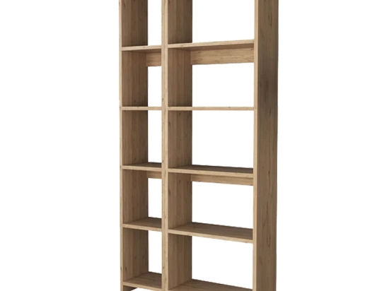ΒΙΒΛΙΟΘΗΚΗ ALKATHI PAKOWORLD ΣΕ OAK ΑΠΟΧΡΩΣΗ 77X22X160ΕΚ