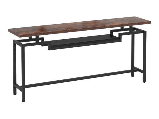 ΚΟΝΣΟΛΑ ONOLE PAKOWORLD ΣΕ ΚΑΡΥΔΙ - ΜΑΥΡΟ ΜΕΤΑΛΛΟ 180X35X82ΕΚ