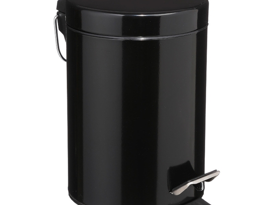 ΚΑΔΟΣ ΑΠΟΡΡΙΜΜΑΤΩΝ 3L DUSTBIN PAKOWORLD ΜΕΤΑΛΛΟ-PP ΜΑΥΡΟ