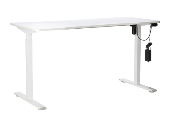 ΓΡΑΦΕΙΟ ΗΛΕΚΤΡΙΚΟ JINGUI PAKOWORLD ΛΕΥΚΟ 140X60X72-117ΕΚ